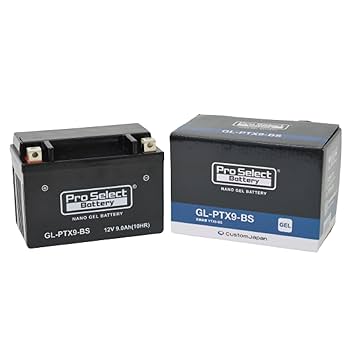 M@プロフ必須新品バッテリー Amazon | ProSelect(プロセレクト) バイク GL-PTX9-BS ナノ